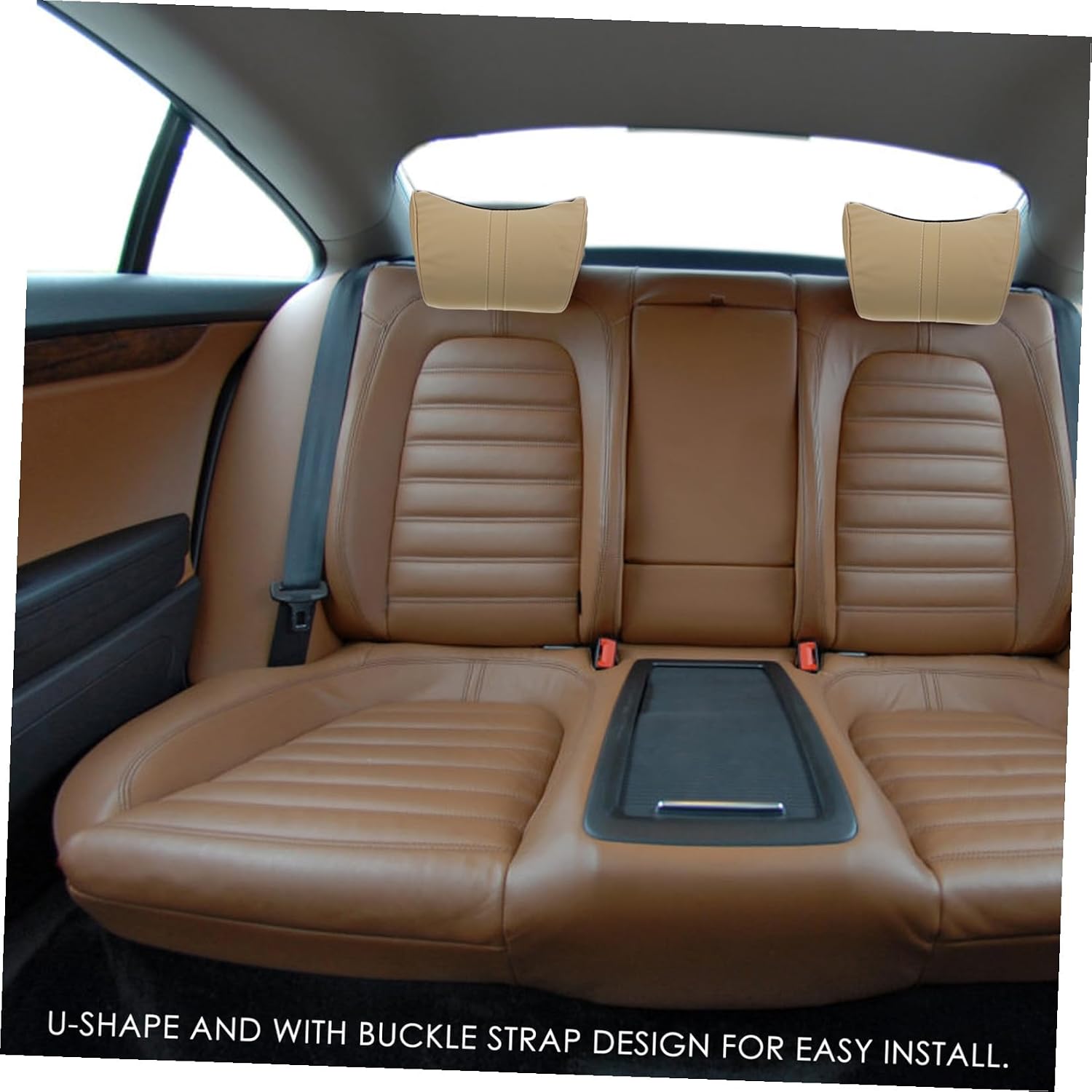 Car Seat Lumbar Pillow Memory Foam Car Back Support Pad U-Shaped Headrest for Neck Comfortable Seat Cushion Seasons