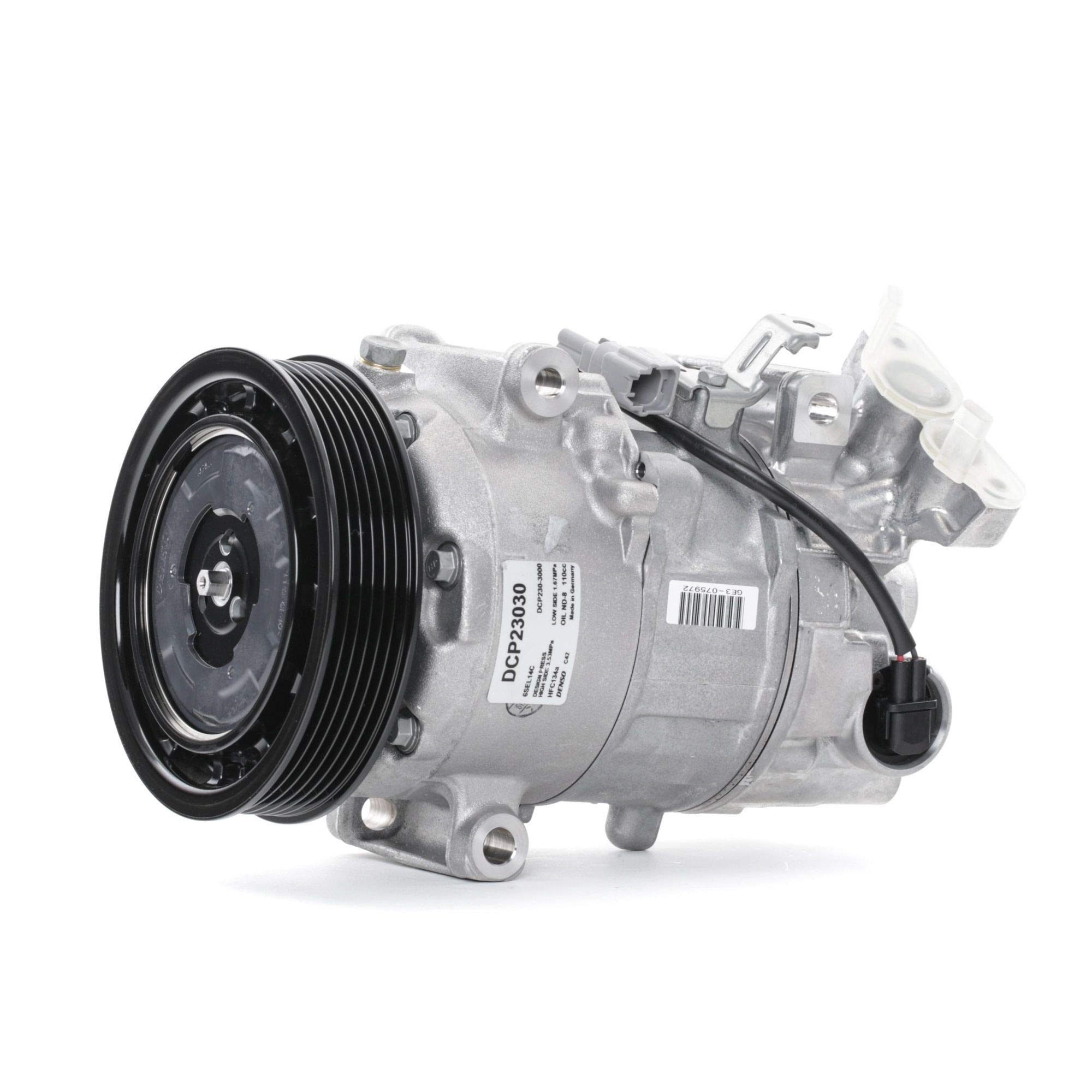 DENSO Compresor de aire acondicionado (Número de pieza DCP23030) para climatización del vehículo – Calidad OE, sustitución de ajuste directo, rendimiento fiable, refrigeración eficiente