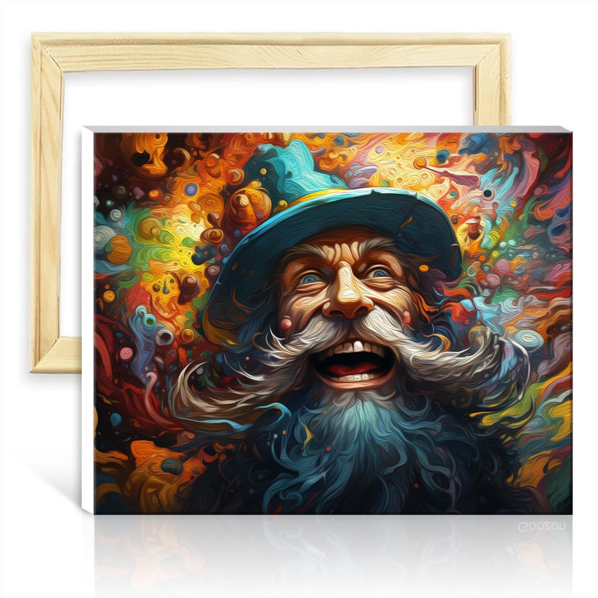 TANGFEIY on Canvas Painting Armored Goblins Paint by Numbers Adults with Brushes and Acrylic Pigment on Kits on Canvas for Wall Art Decor with Frame(40x50cm)