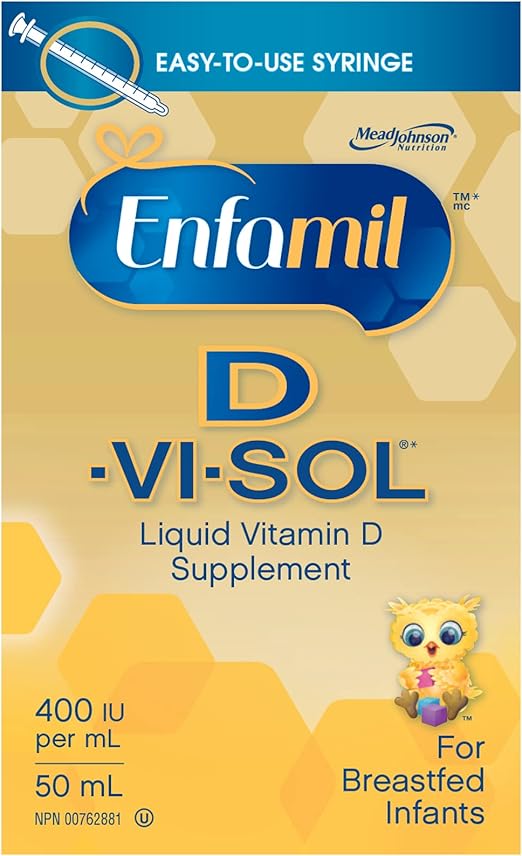 Enfamil DVISOL Liquid Vitamin D Supplement, 50mL Amazon.ca Health