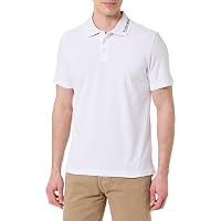 EMPORIO ARMANI Polo Uomo Logo Ricamo Bianco L