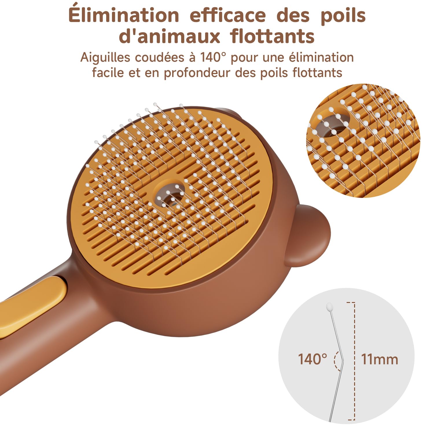 Brosse Chien Chat à Vapeur, 3 En 1 Peigne De Massage En Spray Pour Chats, Brosse à Chat Rechargeable, Avec Réservoir D'eau, Pour Chats à Poils Courts Et Longs, Idéal Pour Massage,Soin