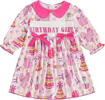Amazon.com: Toddler Girl Birthday Outfit Girls A Line Princess Dress