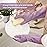 Rubber Cleaning Gloves for Dishwashing, 4 Pairs Reusable Kitchen Gloves for Washing Dishes and Household Cleaning, Purple Dish Gloves with Flocked Lining and Non-Slip Grip, Pefect for Woman Men - M
