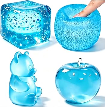 4PCS Squishies Toys Set, Sensory Fidget Slow Rising Stress Ball Squeeze Toy
