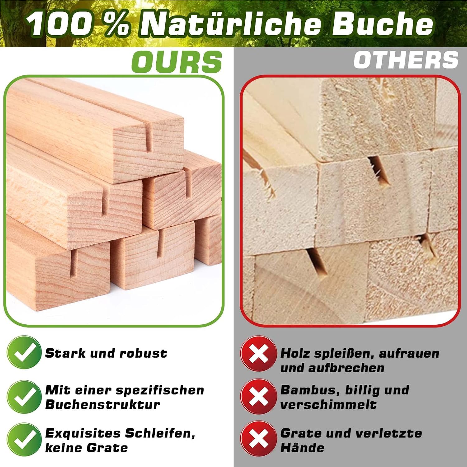 Gipizi 16Pcs Wooden Place Card Holders - Image 4