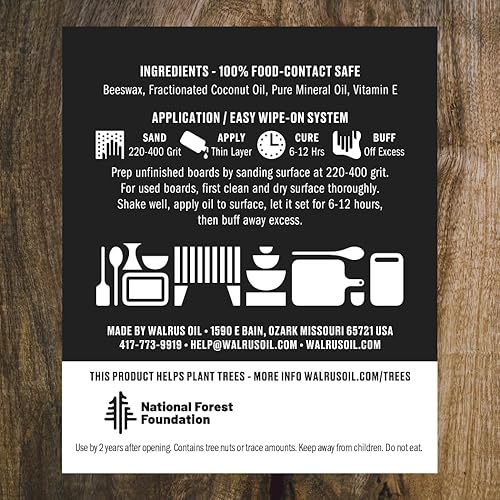 Miniatura 2 de WALRUS OIL - Cutting Board Oil and Wood Butcher Block Oil, 128 oz / 1 gallon Jug