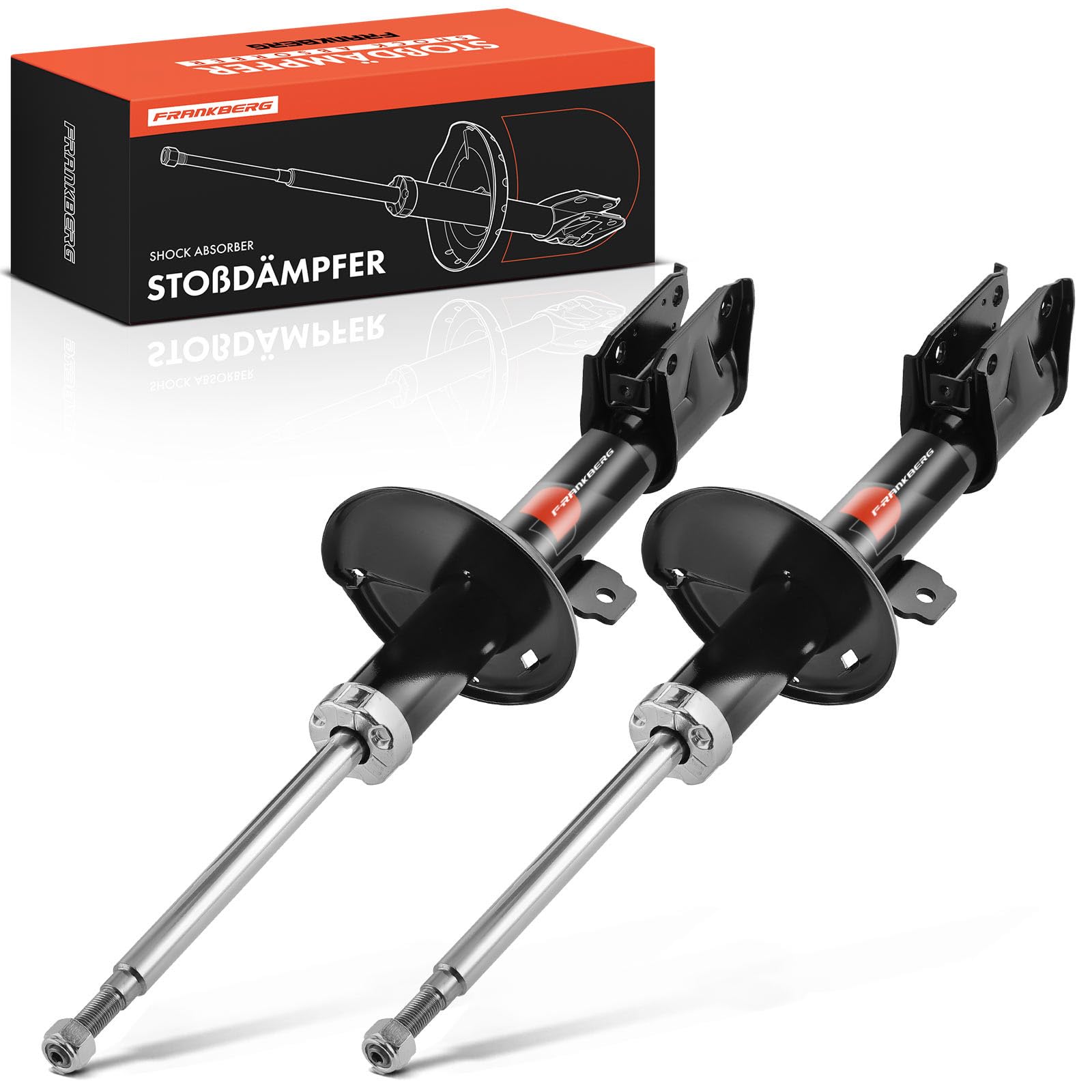 Frankberg 2 amortiguadores delanteros 597 mm presión de gas 338737 | Compatible con: Duster HS, Caja para el polvo, Duster HM