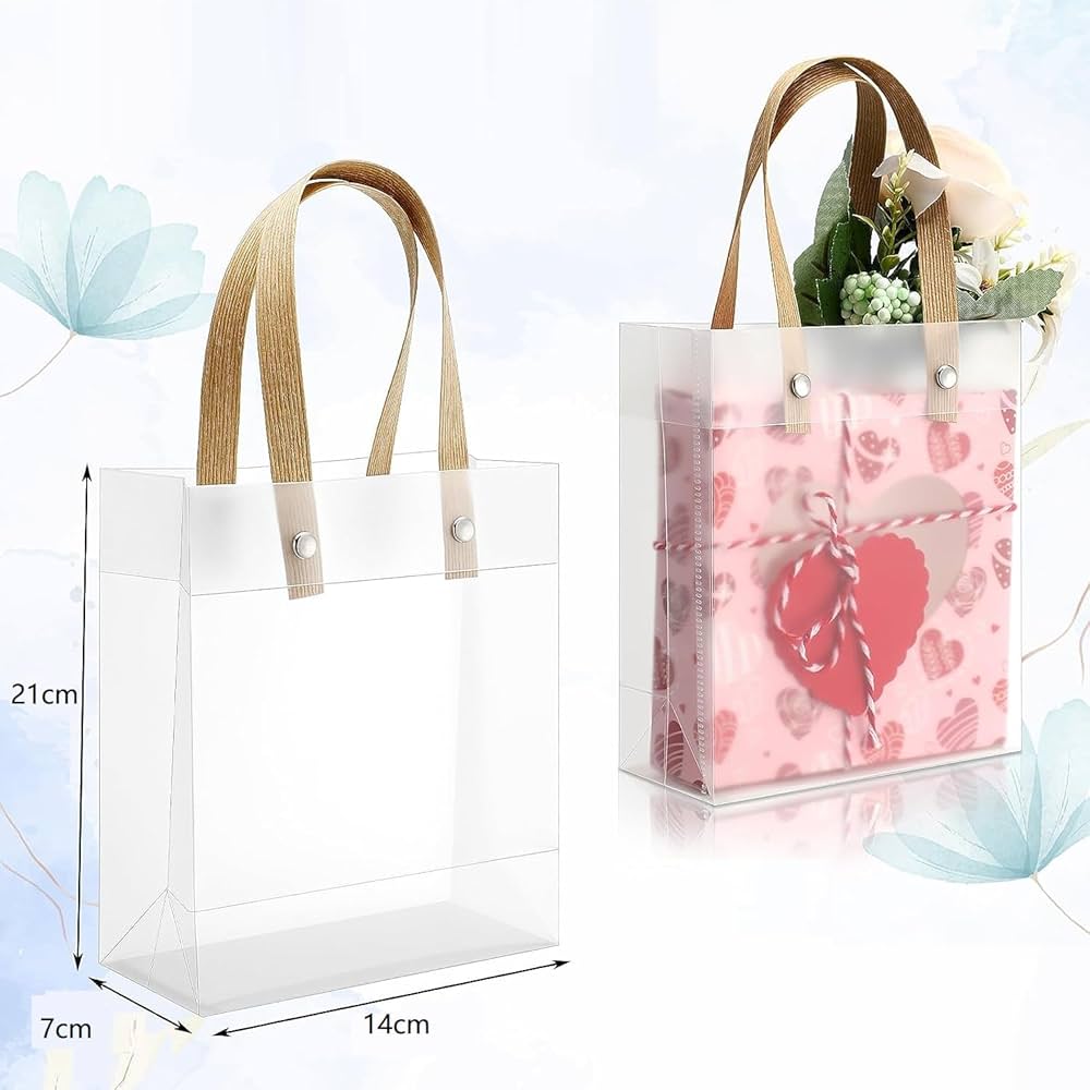 Amazon | siawadeky ラッピング ギフトバッグ 16枚入 透明