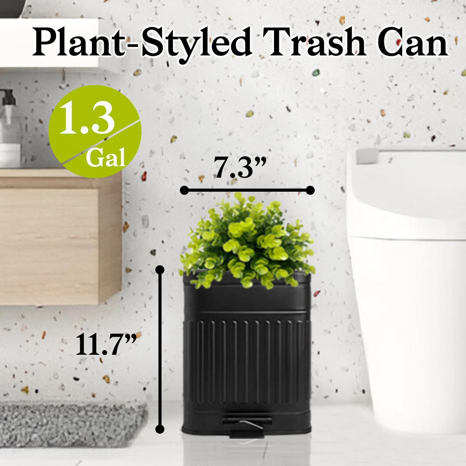 Plant-Styled Dog Poop Can - Outdoor Trash Can -3 Plant-Styled Dog Poop Can - Outdoor Trash Can -3