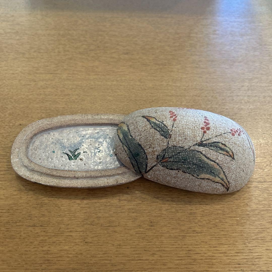 Amazon｜芸大作家 伊藤東彦 陶器 蓋付き小物入れ 笠間焼き 布目技法 