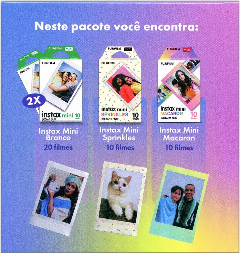 FILME INSTAX MINI - C/ 40 SOFT COLORS