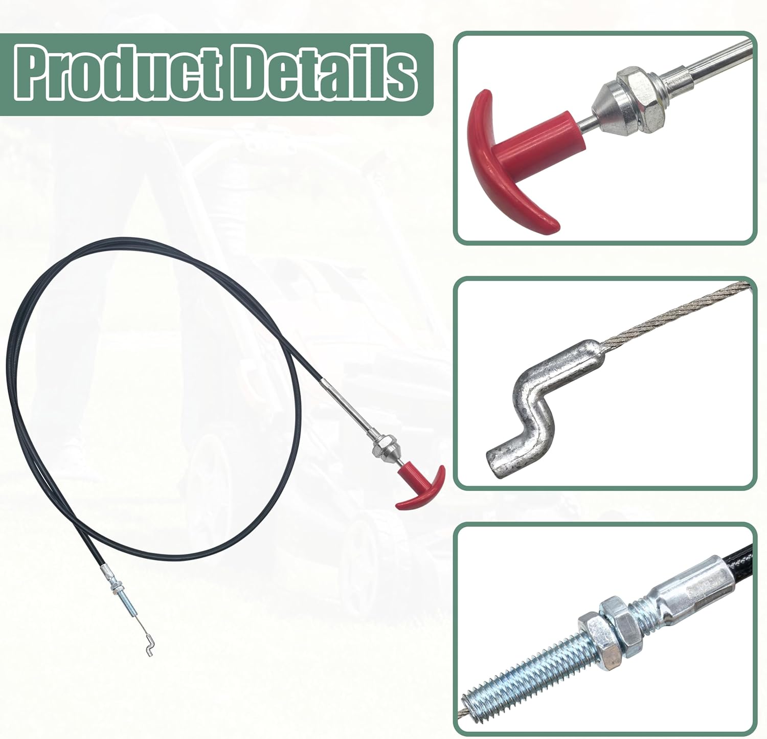 AOTWD 946-04058 Reverse Clutch Cable Fits MTD Troy Bilt Bronco Tiller GW-1916719 Lawn Mower