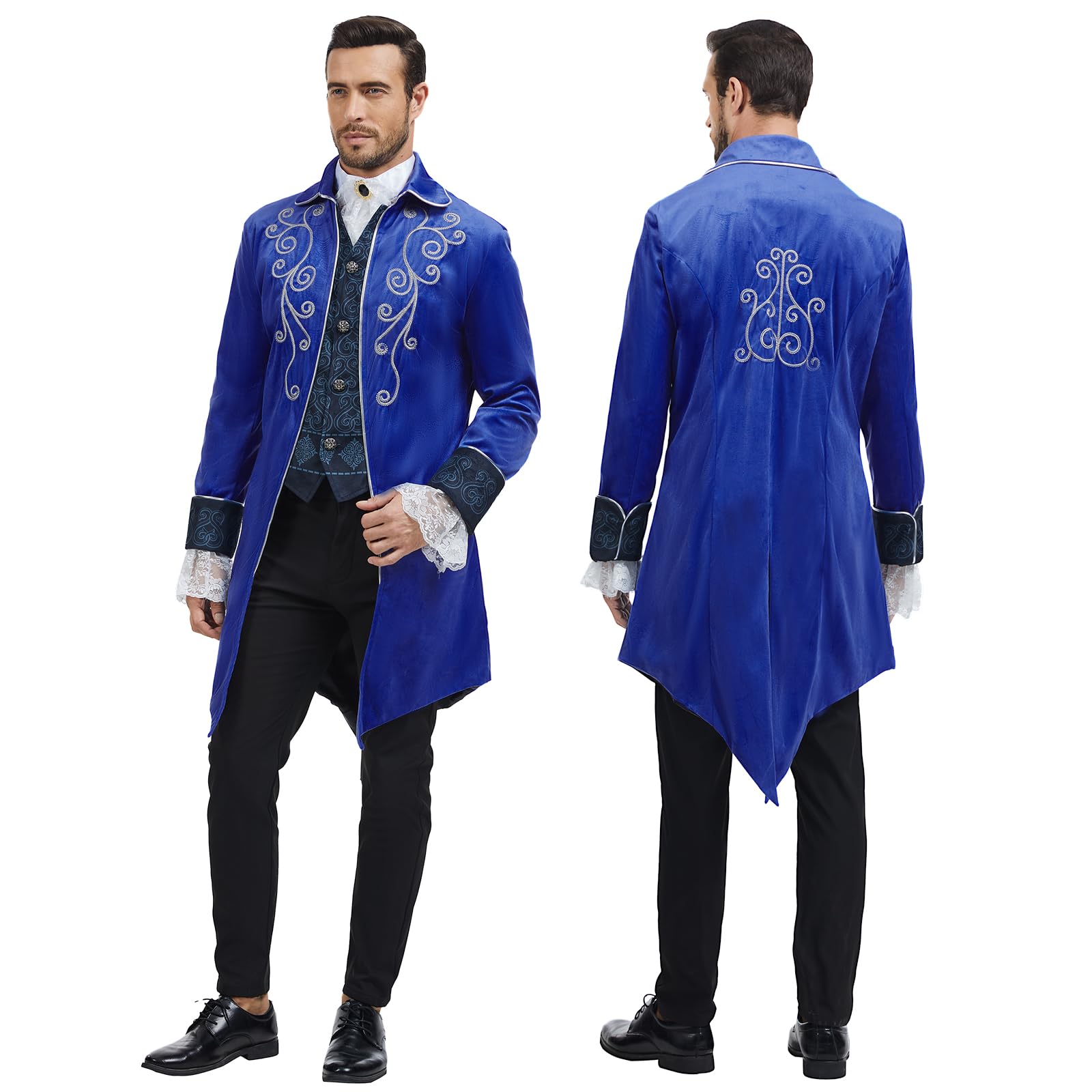 Giacca frac medieval da uomo Steampunk