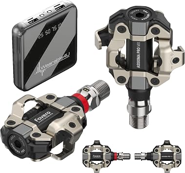 Favero ASSIOMA PRO MX-1 Power Meter Bike Pedals with Power Bank Bundle, 11,2 mm