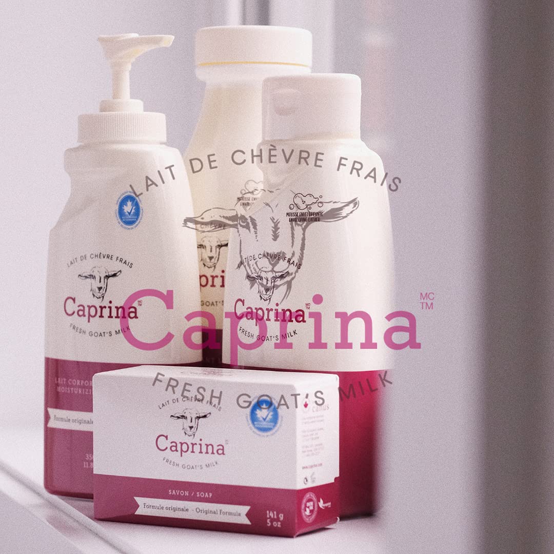 Caprina by Canus Bubble Bath, Original Formula, 27.1 oz, Pack of 4, with Fresh Canadian Goat Milk,Red : Beauty & Personal Care