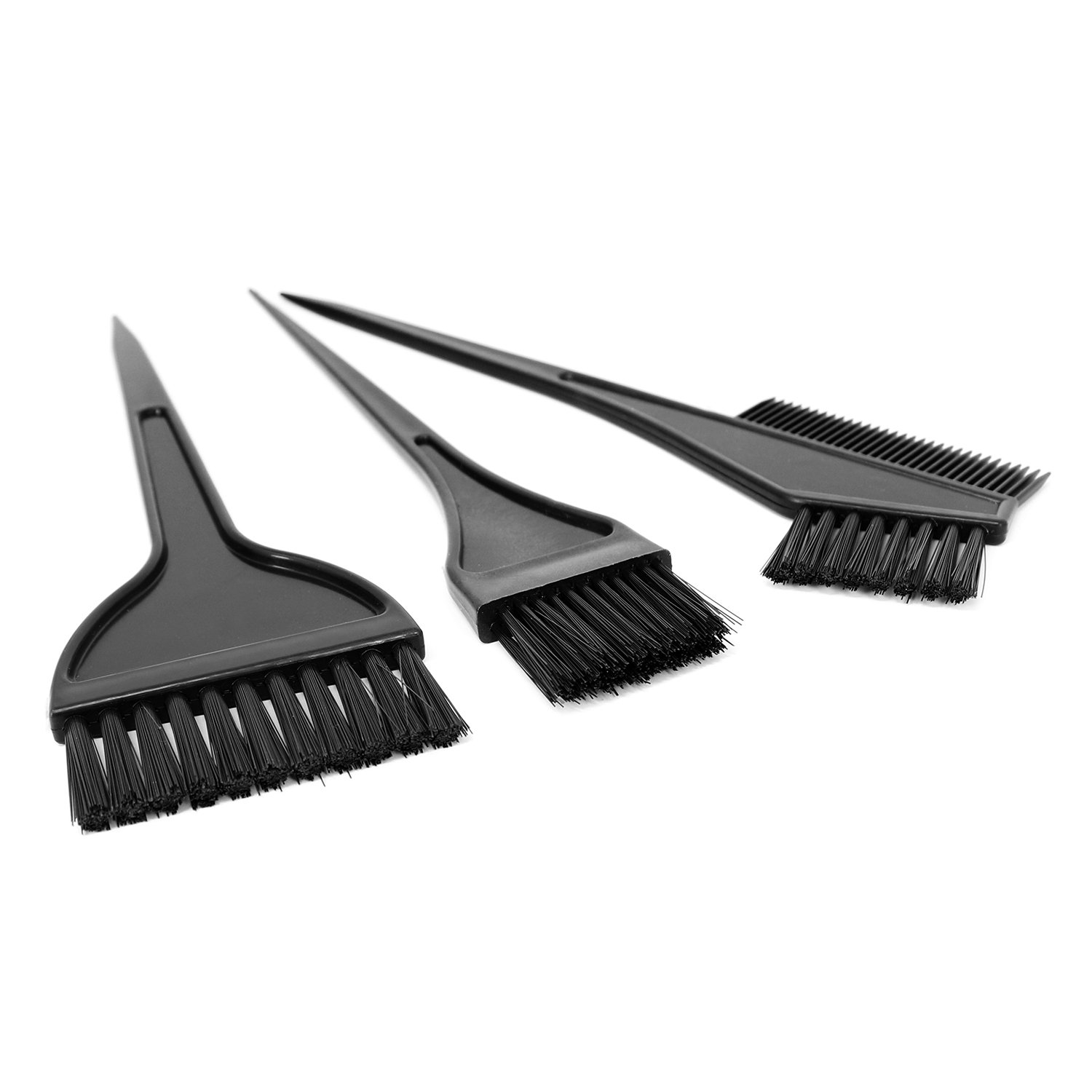 COM-FOUR® 8-czesciowy zestaw do koloryzacji wlosów z róznymi pedzlami i czarna miseczka koloryzujaca, zestaw do mieszania srodków koloryzujacych do wlosów (Zestaw do farbowania wlosów - 08 sztuk)