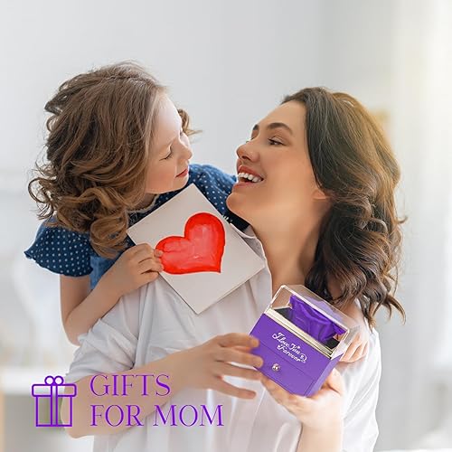 Miniatura 5 de NEWNOVE Rosa Roja Real "Te Amo Mamá" Regalo, Perfecto para el Día de la Madre, San Valentín, Cumpleaños