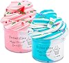 2 Pack Butter Slime Kit for Kids Party Favors, Scents Dual Colors Slime Putty for Boys Girls, Soft & Non-Sticky, School Supplies, Carnival Prizes, Ages 4 and Up 4-Ounce2