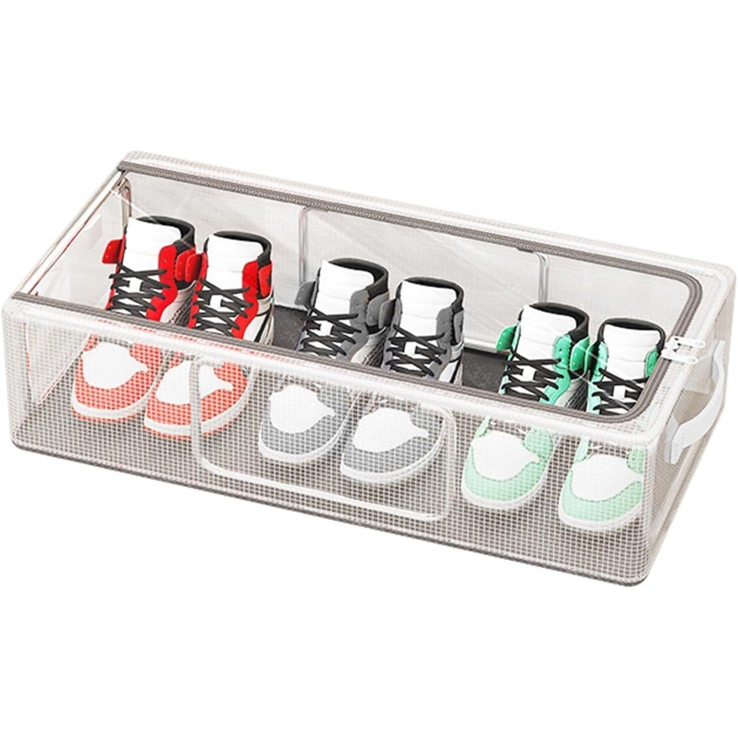 JYGOG Shoes Storage Box|Pvc Shoe Storage Box| Waterproof & Foldable |Shoe Box Storage Containers |Storage Cabinet, Shoe Storage Organizer|Transparent Shoe Rack-image-33
