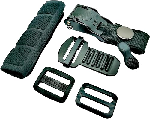 Kit de hebilla de liberación rápida para casco, adaptador de correa de barbilla para casco, kit de repuesto compatible con casco clásico de anillos