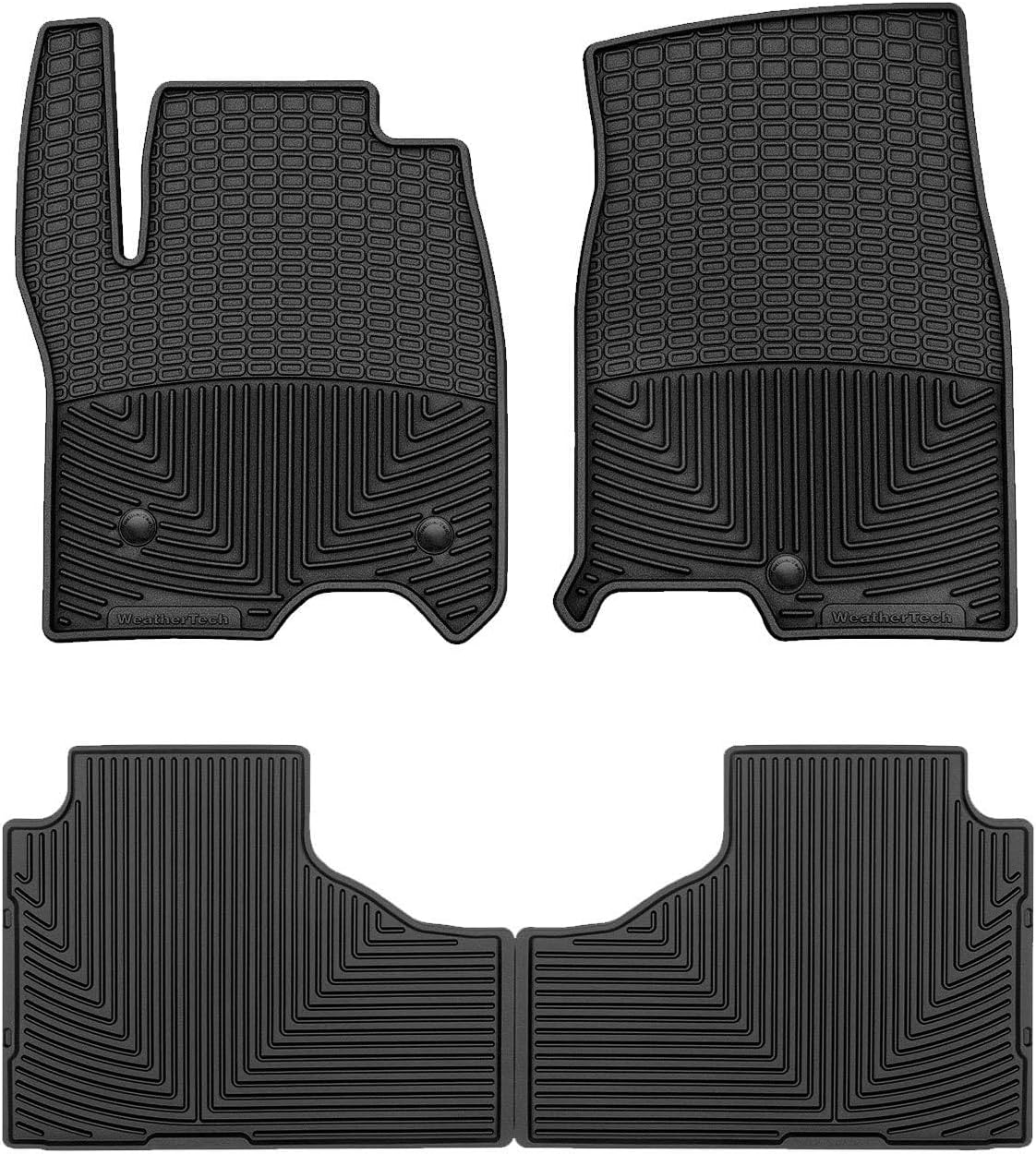 WeatherTech All-Weather Floor Mats for GMC Yukon, Tahoe, Suburban - 1st & 2nd Row (W568CO-W569CO), Cocoa