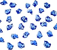 Vista 2 de Super Z Outlet Paquete de 120 gemas de tesoro de cristales de roca de hielo de color acrílico para dispersión de mesa, rellenos de jarrones