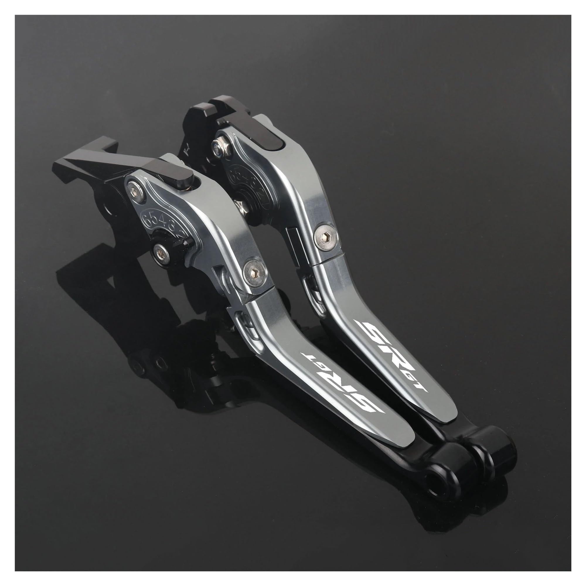 Bremshebel Für Aprilia SR GT 200 2022 2023 SR GT200 Motorrad CNC Aluminium Verstellbare Faltbare Ausziehbare Bremskupplungshebel(Titanium)
