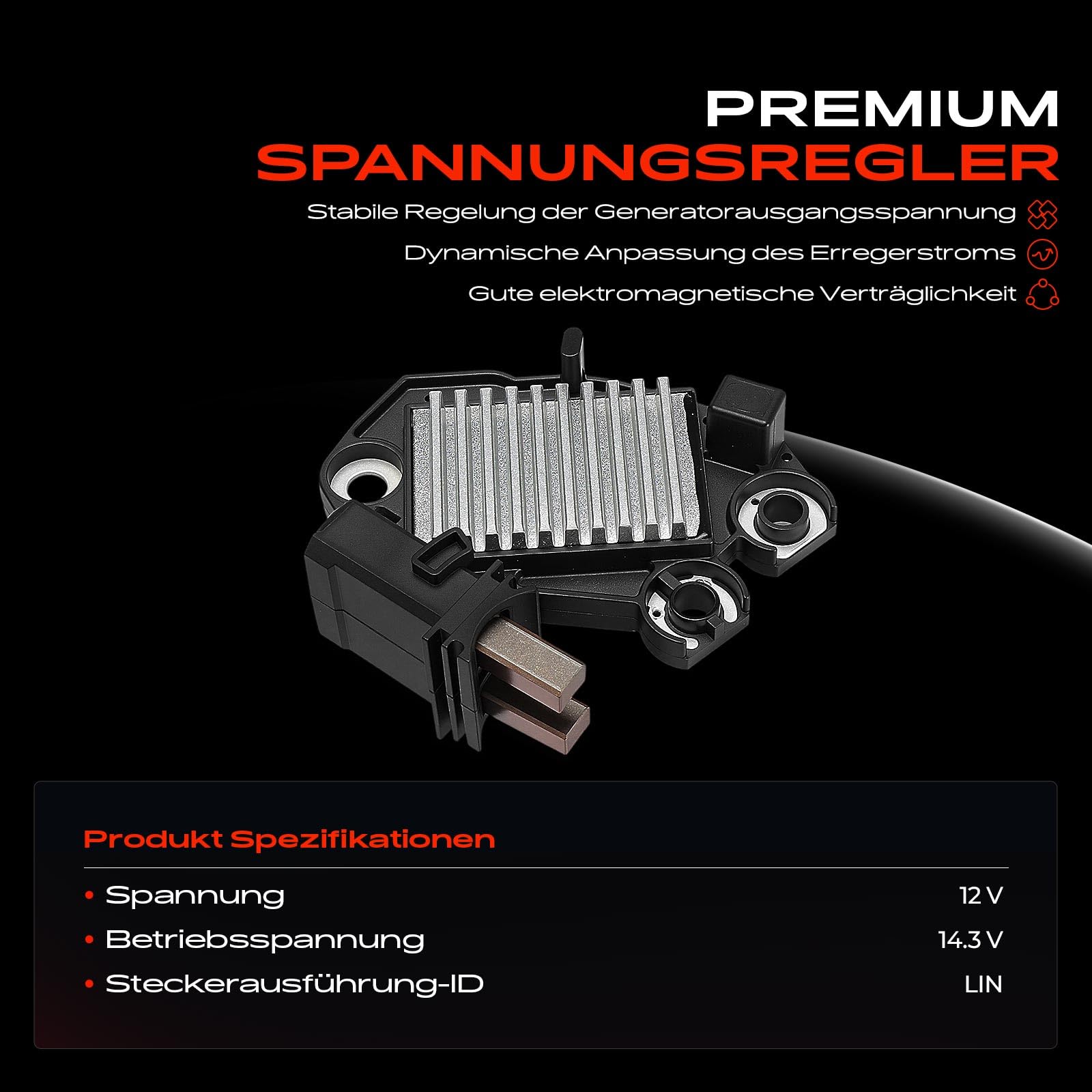 Frankberg Lichtmaschinenregler Generatorregler 1-polig FG23S057 2623790
