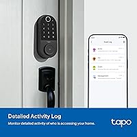 Vista 6 de TP-Link Tapo Cerradura Inteligente para Puerta, Pestillo de Seguridad Entrada sin Llave, Reconocimiento de Huellas Dactilares, Teclado