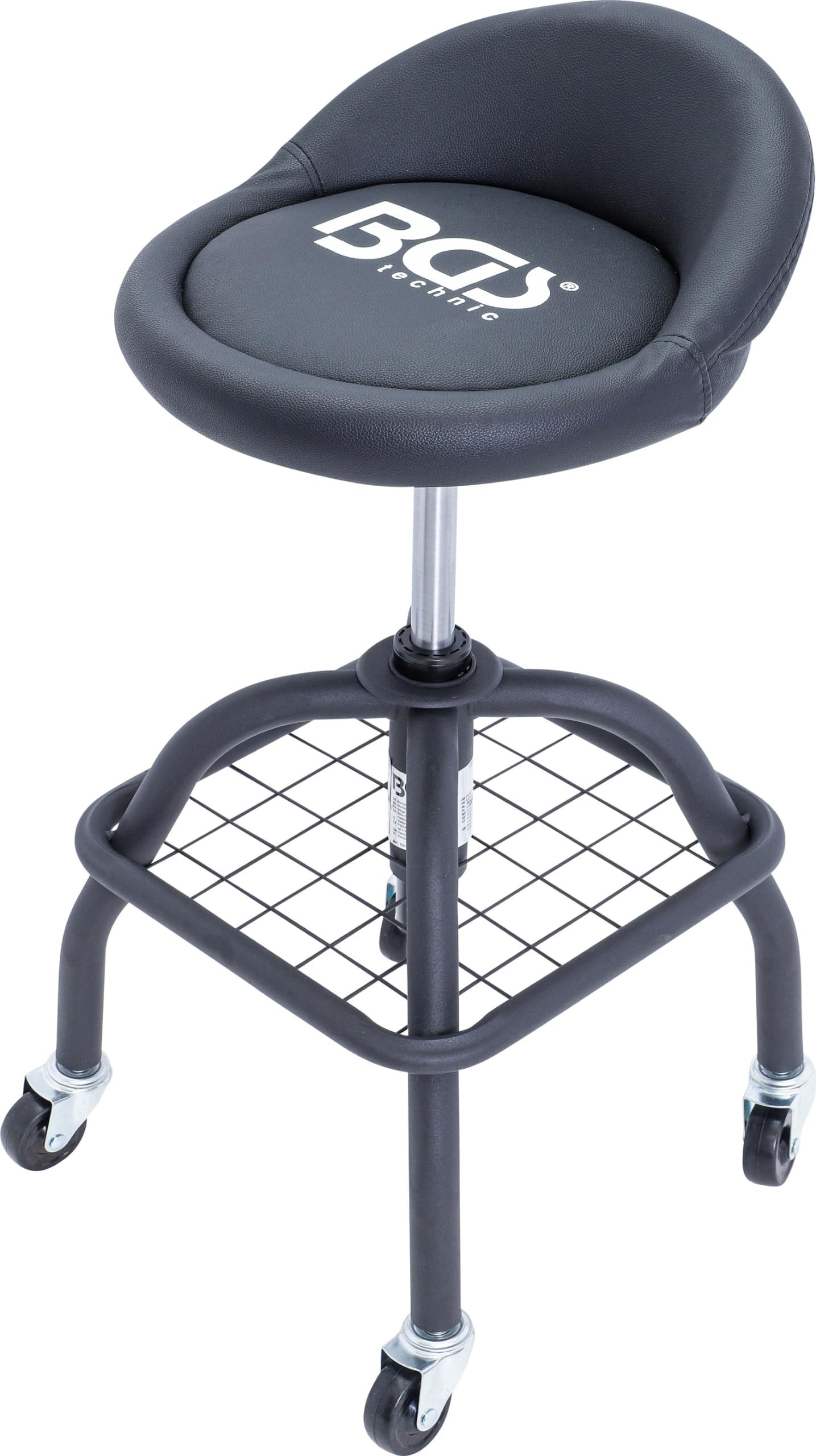 BGS Sedia da officina regolabile in altezza 540-680 mm 4 ruote