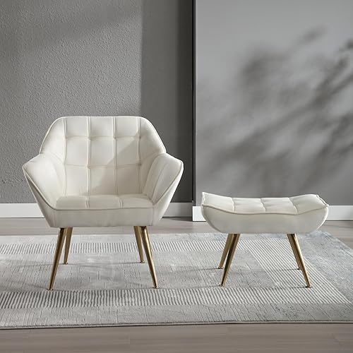 Miniatura 40 de Sofá biplaza pequeño de 48 pulgadas, moderno sofá de tela de lino de 2 plazas con respaldos acolchados y patas de madera para sala de estar, Lino