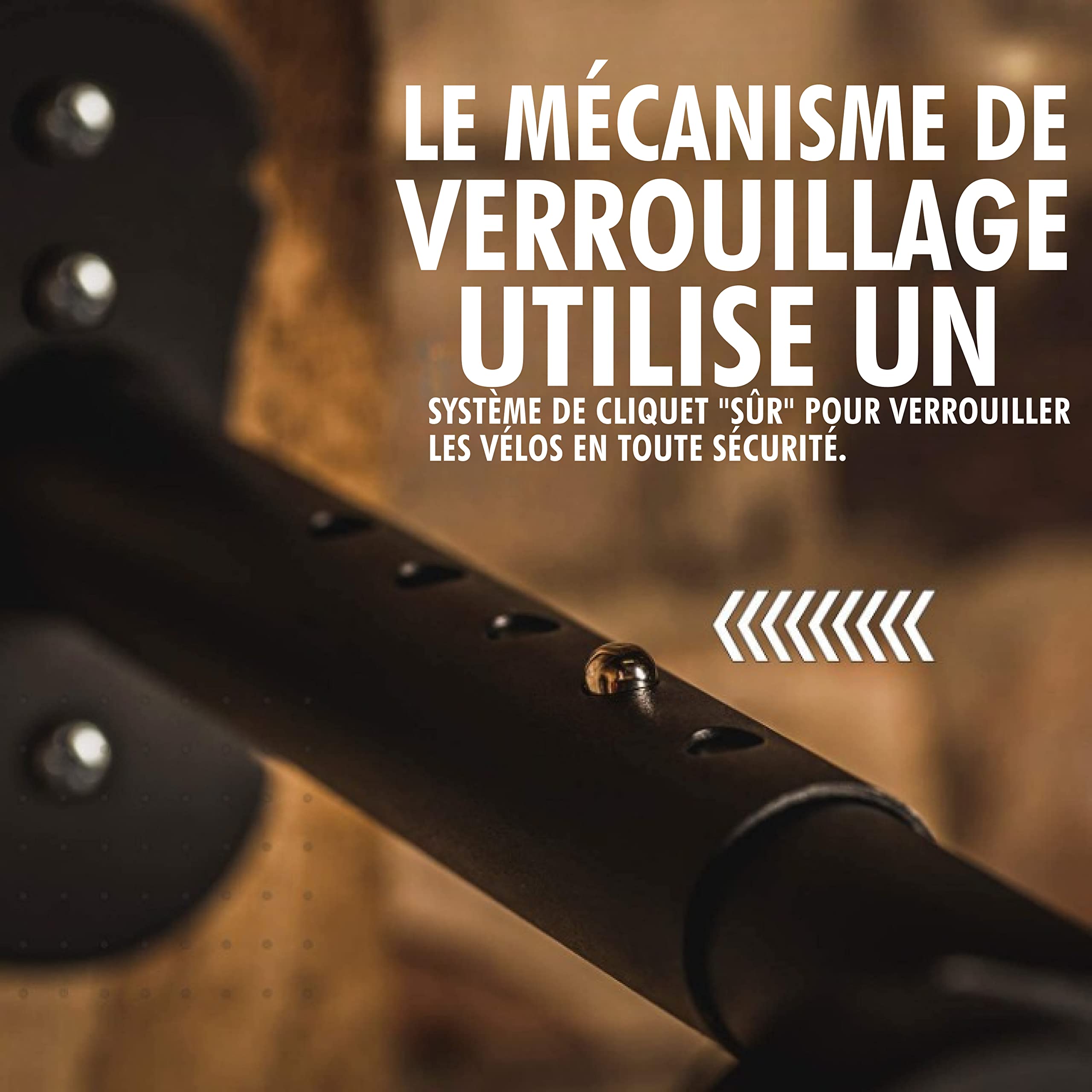 PRO BIKE TOOL Support mural pour vélo – Porte-vélo intérieur horizontal pour 1 vélo – Porte-vélos de garage – Crochet de vélo sûr et sécurisé pour vélos de route, VTT ou hybrides – Support mural pour