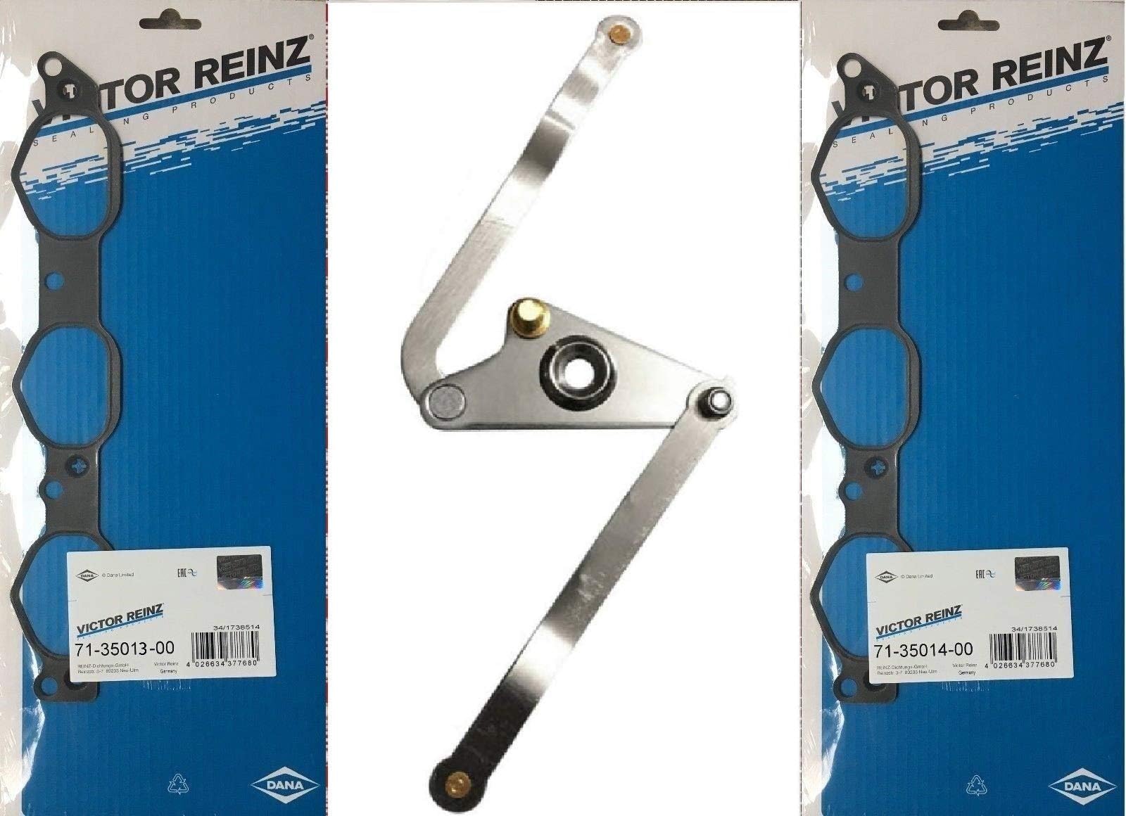 Mercedes Aluminum Intake Manifold Swirl Air Flap Runner Lever Repair Kit M272 2721402401 Gaskets V6