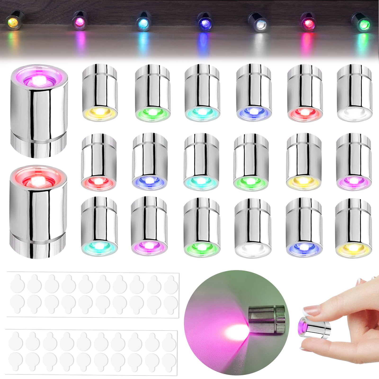 20 Mini-LED-Lichter Mit Akku – Warmweißes Licht Für Basteln, Modellbau, Puppenhäuser & Partydeko