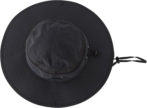 Miniatura 3 de Connectyle Sombrero de ala ancha para hombre, transpirable, sombrero de vaquero Boonie UPF 50+, protección solar, sombrero de pescador para pesca,