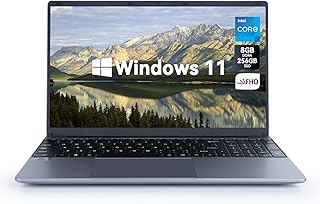 Maypug Ordenador Portátil 15,6 Pulgadas, 8GB DDR4 256GB SSD Laptop, Procesador Intel N5095 (hasta 2.9 GHz), Portátil Win 11 con 1366 * 768 IPS Pantalla, WiFi, Bluetooth, Mini HDMI, USB 3.0, Type-C