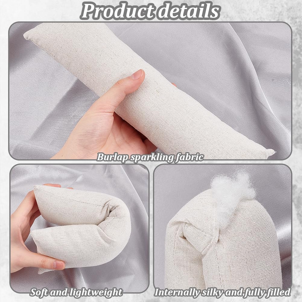 PH PandaHall 4 almohadas largas para reloj, 11.2 x 3.1 pulgadas, almohadas de terciopelo beige para exhibición de relojes, cojín de almacenamiento de relojes, pulseras para organizador de joyas