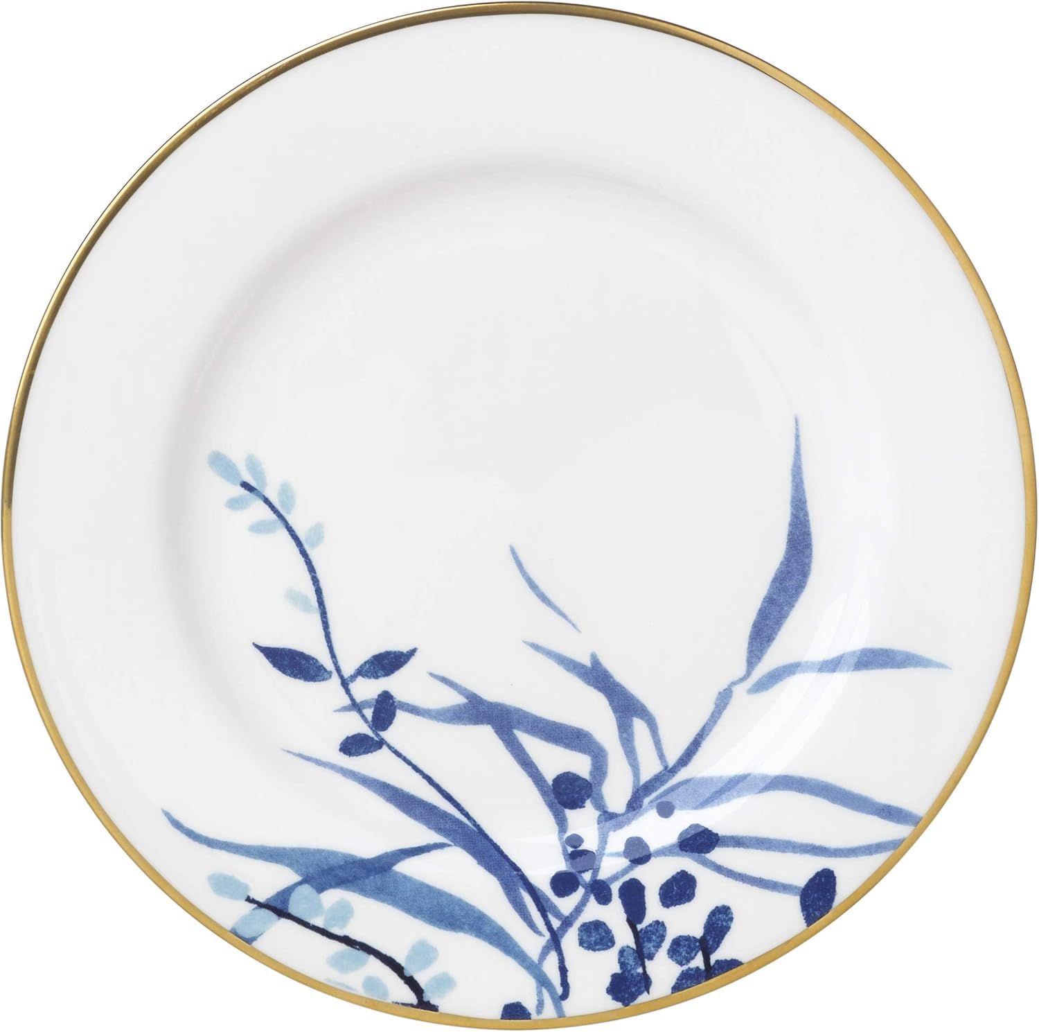 Kate Spade Birch Way Indigo 5-piece Place Setting, 4.4 LB, White