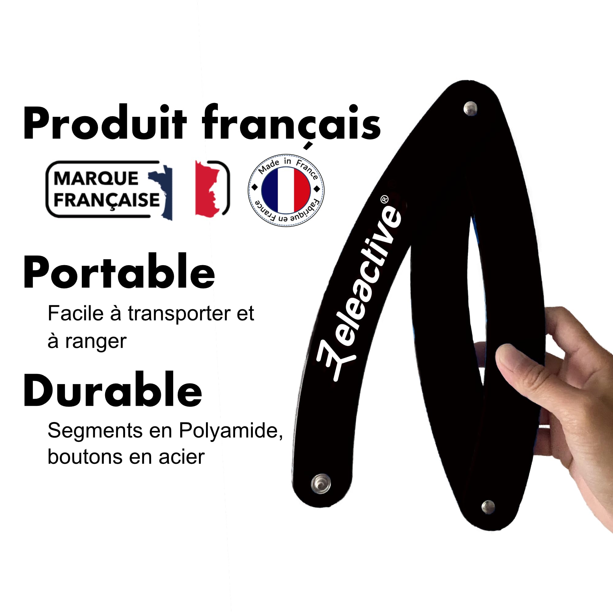 Eleactive ® Black folding petanque circle. Made in France. Approved for competition by the F.I.P.J.P - Image 3