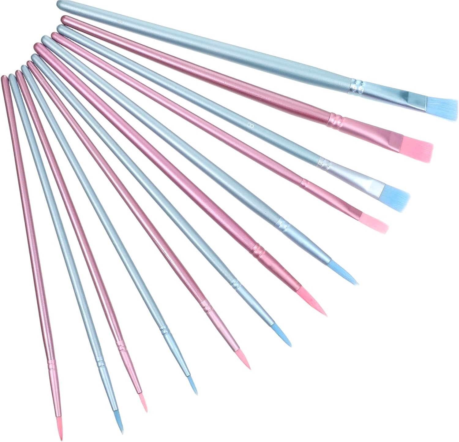 12 PCS Miniature Paint Brushes Fine Tip Model Paint Brush