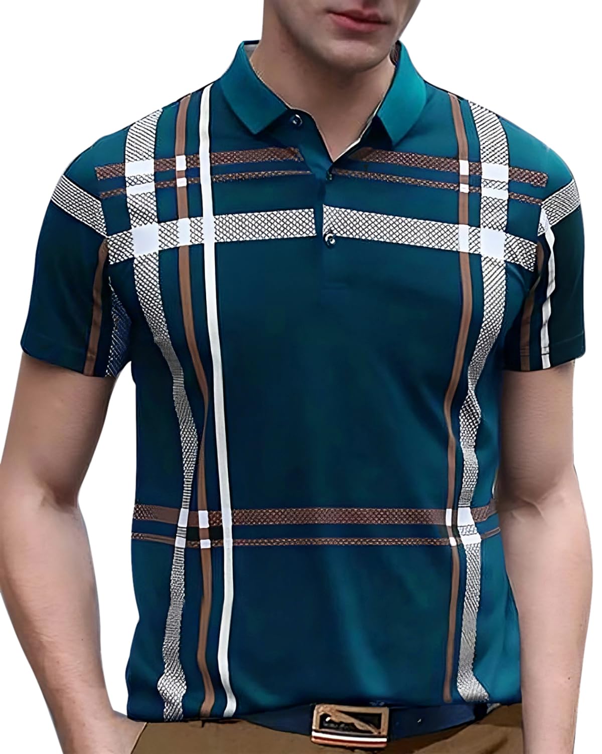 ausk Mens Polo Colorblock Regular Fit T Shirt-picture-31