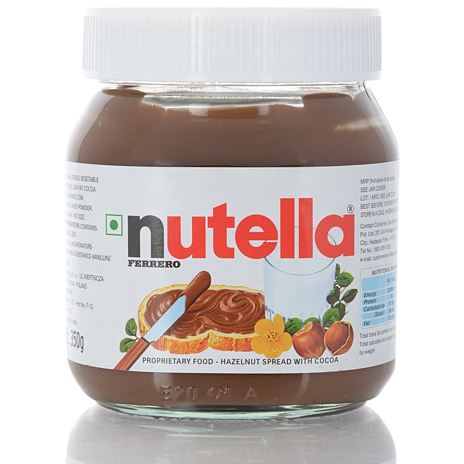 Nutella Hazelnut Spread with Cocoa, 350g (Pack of 1)-image-5