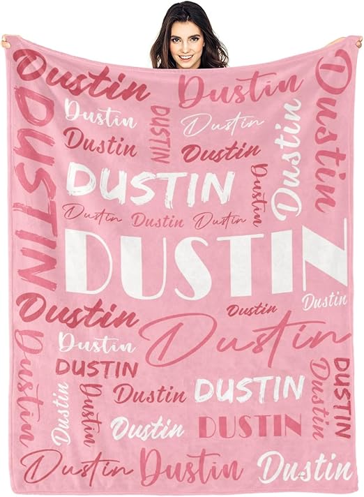 Personalized Blankets for Kids with Names Customized Blankets with Name for Adult Custom Blanket Gift for Birthday Christmas Valentines Day Gift