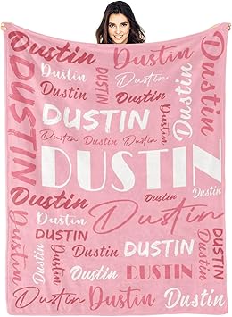 Personalized Blankets for Kids with Names Customized Blankets with Name for Adult Custom Blanket Gift for Birthday Christmas Valentines Day Gift