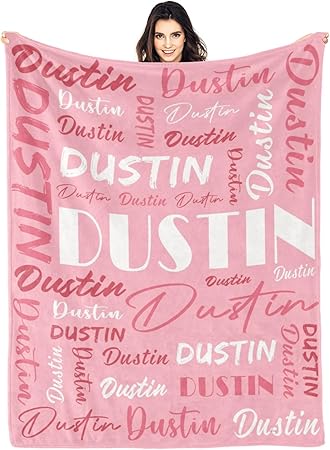 Personalized Blankets for Kids with Names Customized Blankets with Name for Adult Custom Blanket Gift for Birthday Christmas Valentines Day Gift