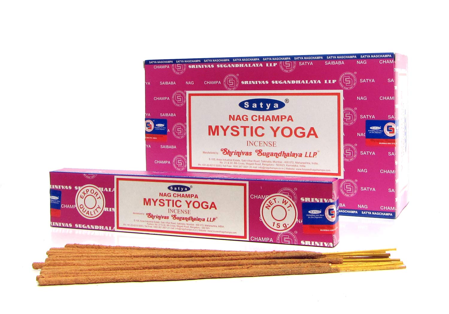 Mystic Yoga Incense Sticks Hand Rolled Satya Nag Champa Joss Stick Room Aroma