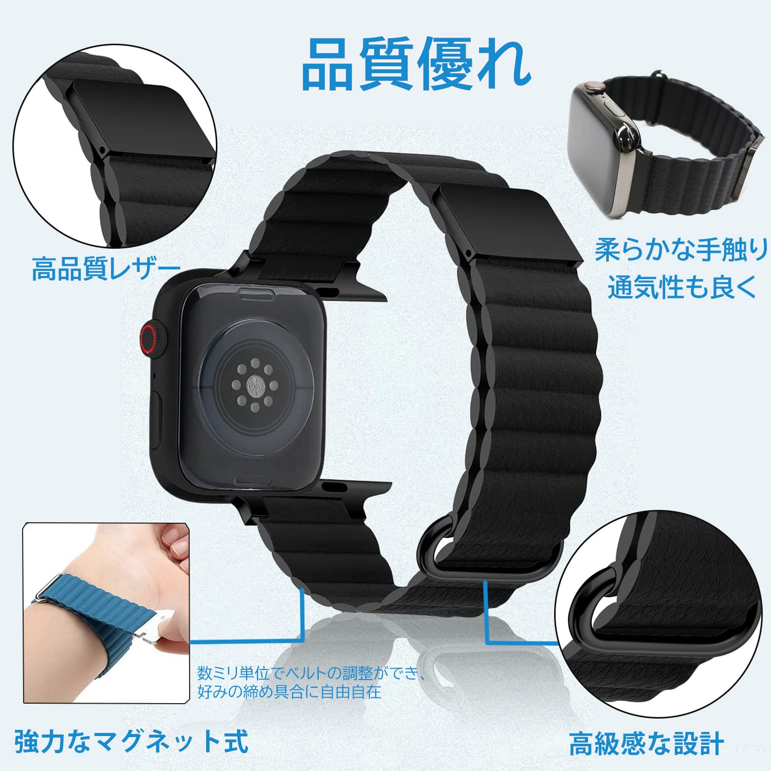 Amazon.co.jp: GAGULA Apple Watch バンド 革レザー アップルウォッチ 