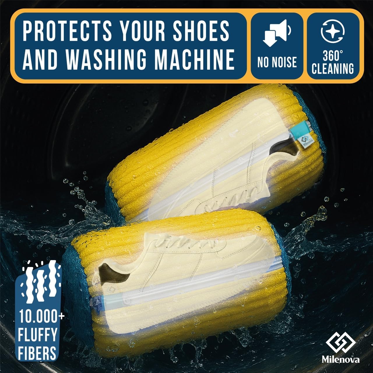 Shoe Washing Machine Bag – Laundry Shoe Bag for Washer and Dryer, Sneaker Washing Machine Bag, Shoe Dryer Bag, Shoe Cleaning Bag, Shoe Laundry Bag for Sneakers and Delicate Shoes (GREY) - Image 4