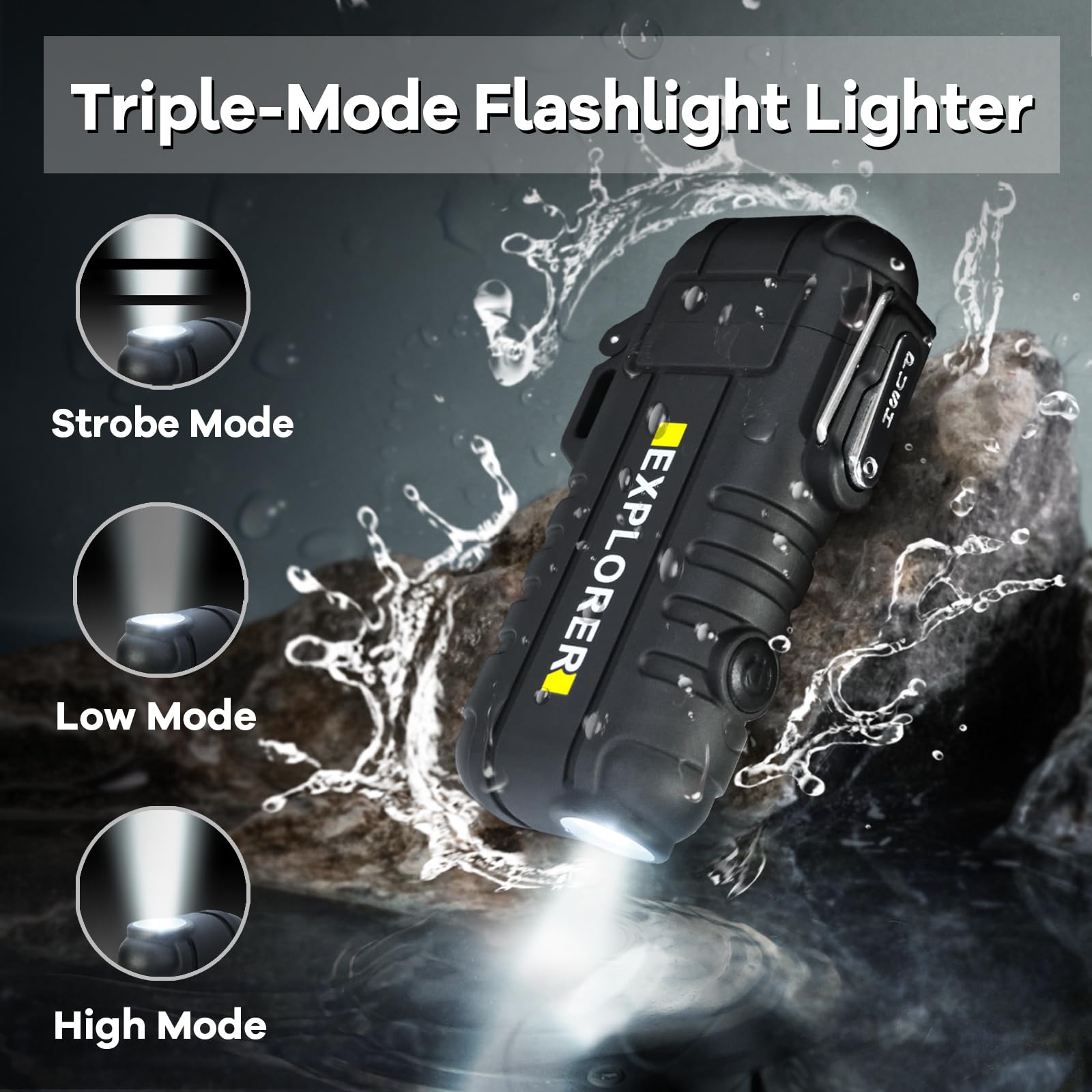 Luxgaze 2 Pack Waterproof 360 Flexible Neck Rechargeable Arc Lighter -  Butane Torch Electric Flameless Plasma Outdoor Survival Tactical Gear for  Candle Camping Adventure : Amazon.ca: Sports & Outdoors